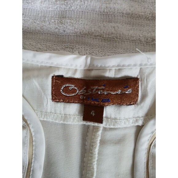 Obstinee By Ika Womens Blouse Tunic Tan Beige Textured Cap Sleeve‎ Size 4 Career - Picture 13 of 14